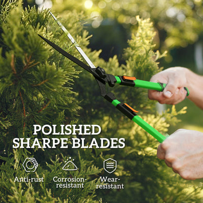 2 Pcs Garden Shears Set with Telescopic Extendable Handles