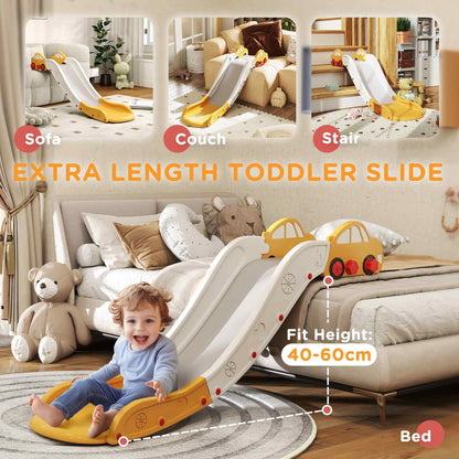Kids Slide for Bed, Sofa, Easy to Assemble, Yellow