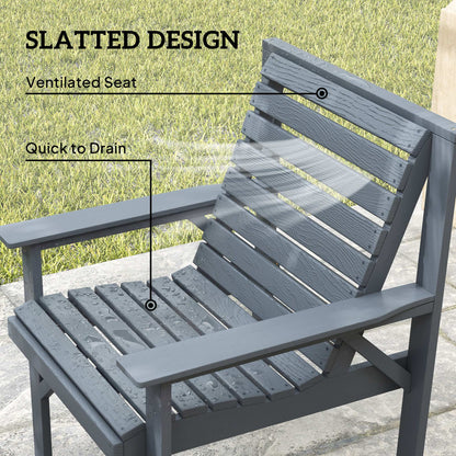 4 Seater Garden Furniture Sofa Set with Curved Seat, Grey