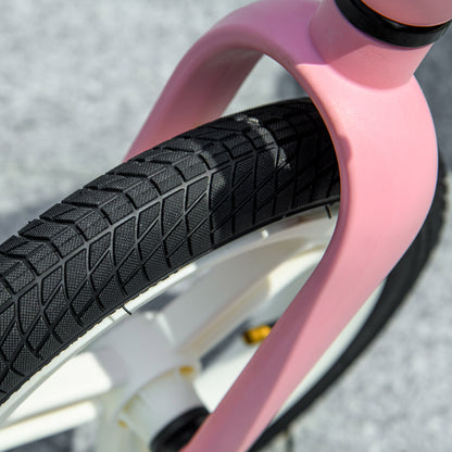 AIYAPLAY 12" Kids Balance Bike, Lightweight Training Bike for Children No Pedal with Adjustable Seat, Rubber Wheels - Pink