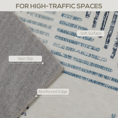 Non-Slip Large Rug for Living Room 290 x 200 cm, Multi-Coloured