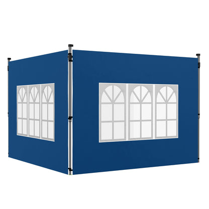 Gazebo Side Panels for 3x3(m) or 3x4m Pop Up Gazebo, 2 Pack, Blue