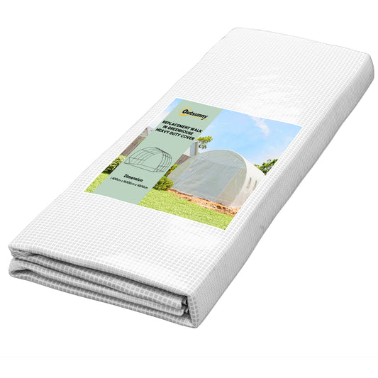 4 x 3 x 2m Greenhouse Replacement Cover ONLY for Tunnel Greenhouse