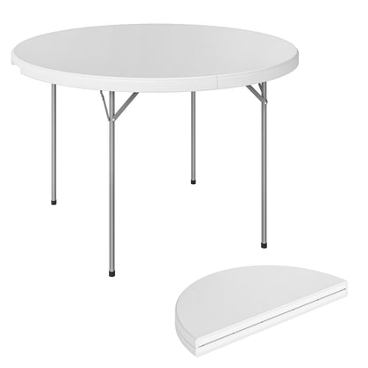 Picnic Table Folding Heavy Duty 120x120 cm, White