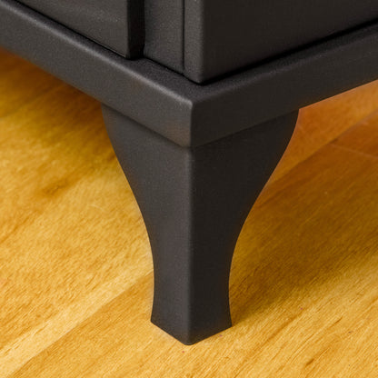 Free Standing Bio Ethanol Fireplace Heater with 0.9L Tank, Black