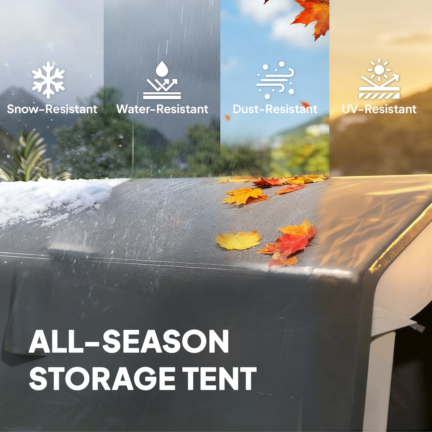 1.8 x 2.4m Portable Storage Shed Heavy Duty Motorbike Shed