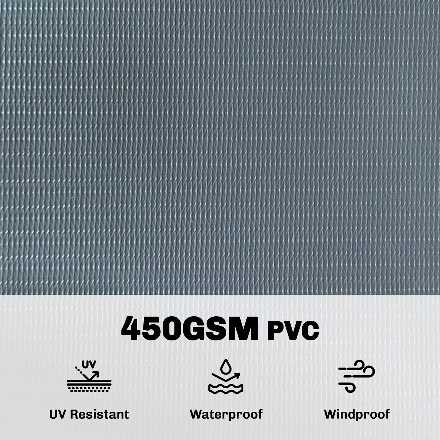 2Pcs Privacy Garden Screen Fence, Windbreak Fence with Clips, Grey