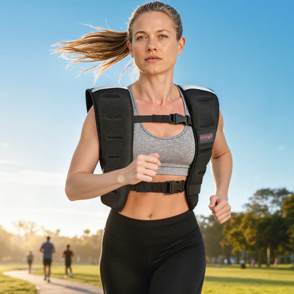8kg Weighted Vest with Adjustable Straps and Reflective Strips