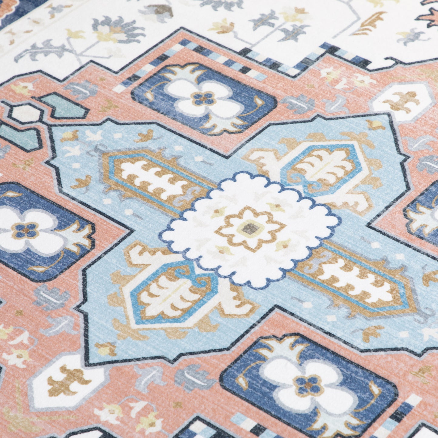 Vintage Persian Rugs, Boho Bohemian Area Rugs Large Carpet for Living Room, Bedroom, Dining Room, 160x230 cm, Blue