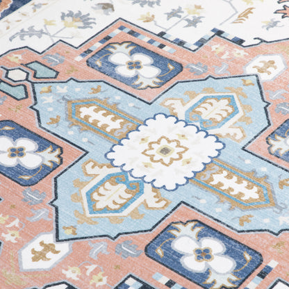 Vintage Persian Rugs, Boho Bohemian Area Rugs Large Carpet for Living Room, Bedroom, Dining Room, 160x230 cm, Blue