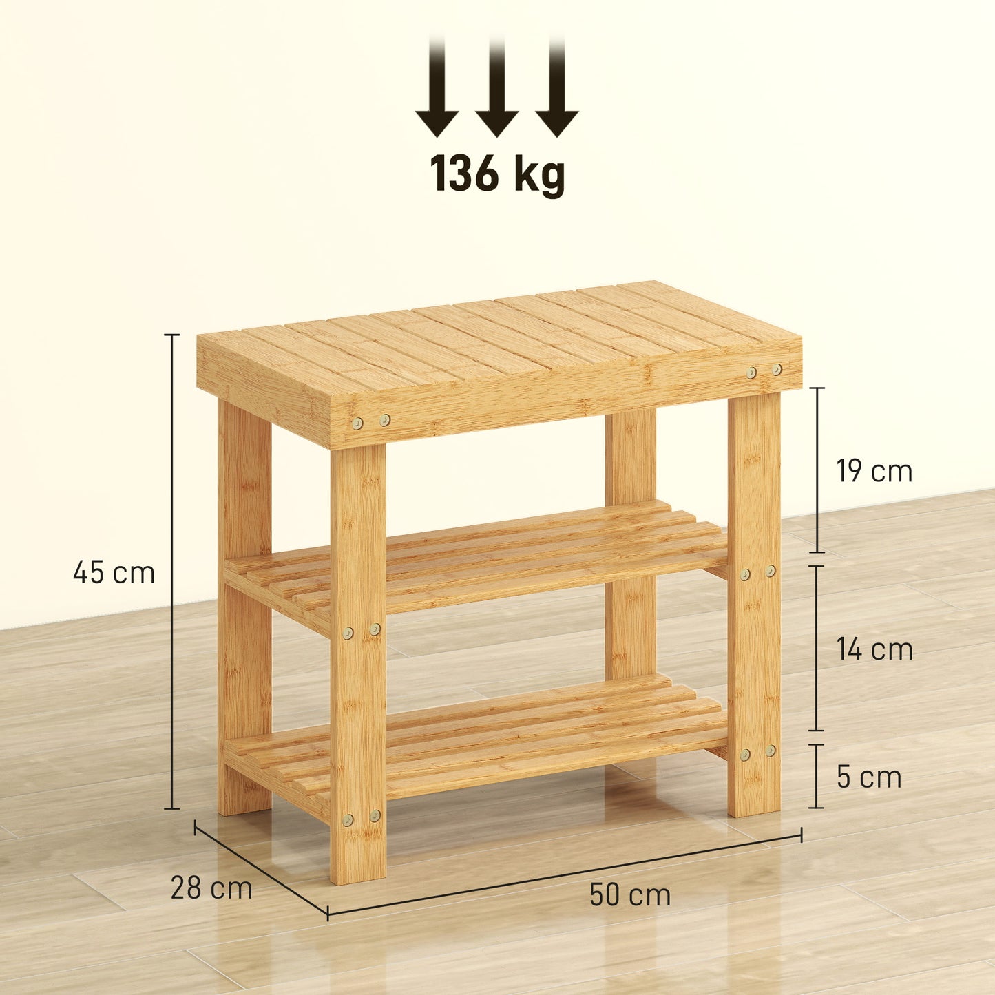 3 Drawer File Cabinet Rolling Filing Cabinet for A4 and Letter Brown