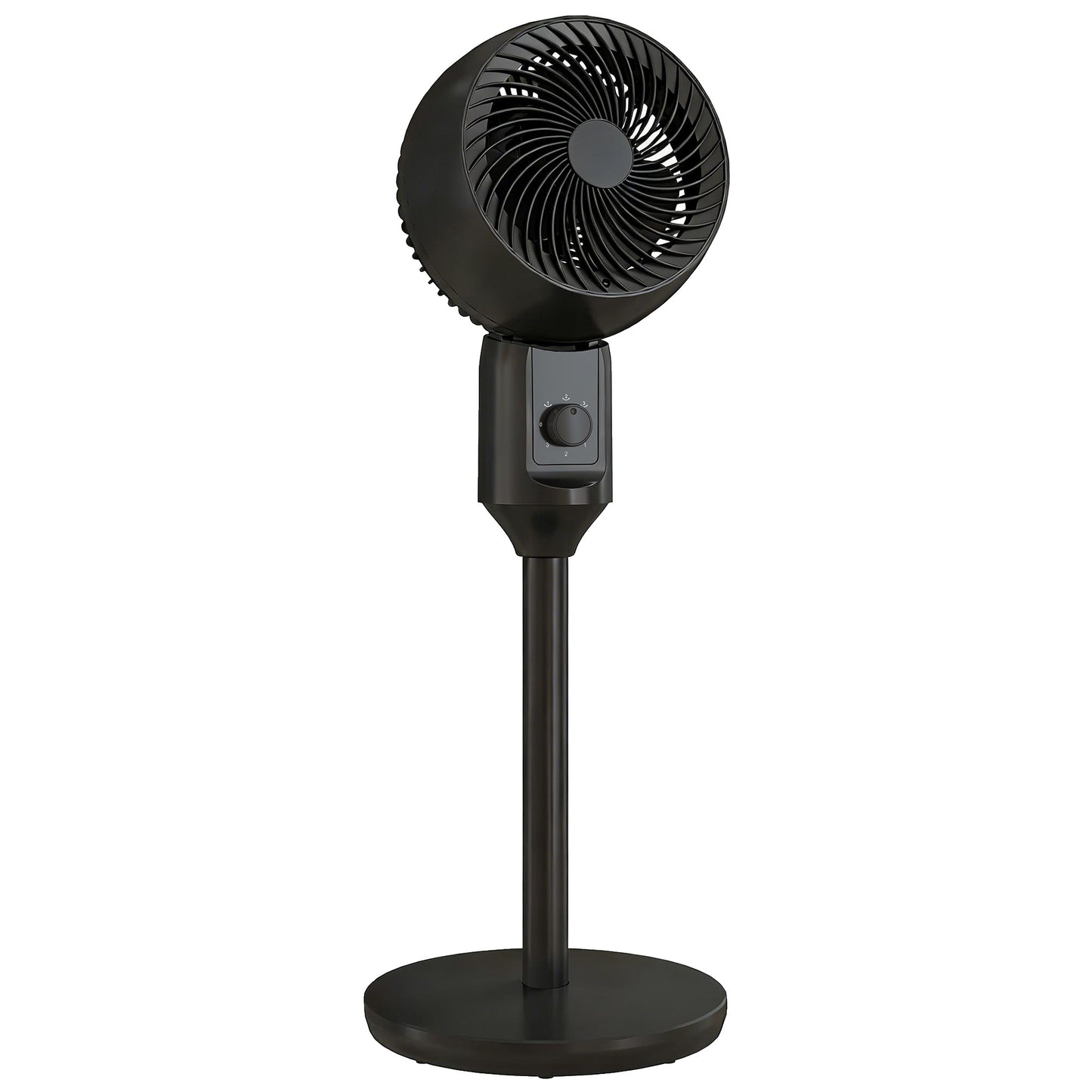 9" Pedestal Cooling Fan with Adjustable Speed, Black