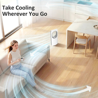 Bladeless Tower Fan with Oscillating, 3 Speeds, 3 Modes, 15H Timer