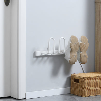 Wall Mounted Electric Shoe Dryer Shoe Warmers for Boots 2 Pairs White