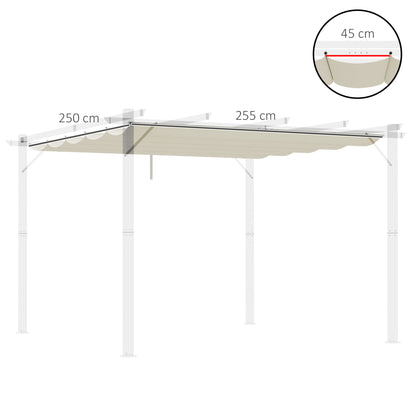 Pergola Shade Cover Replacement Canopy for 3 x 3(m) Pergola, Cream