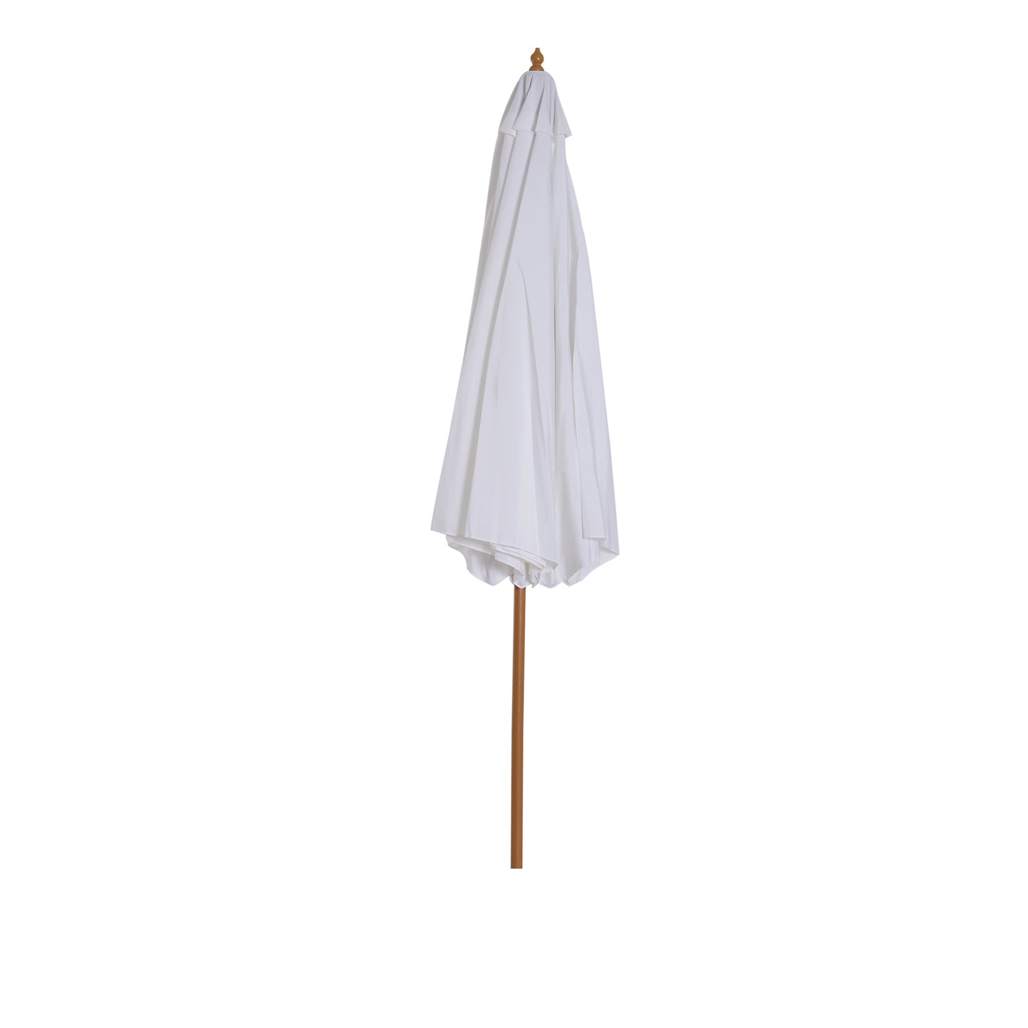 3(m) Wooden Garden Parasol Sun Shade Outdoor Umbrella Canopy White
