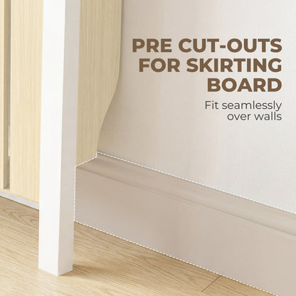 Radiator Cover with Drawer and Vertical Slats Oak