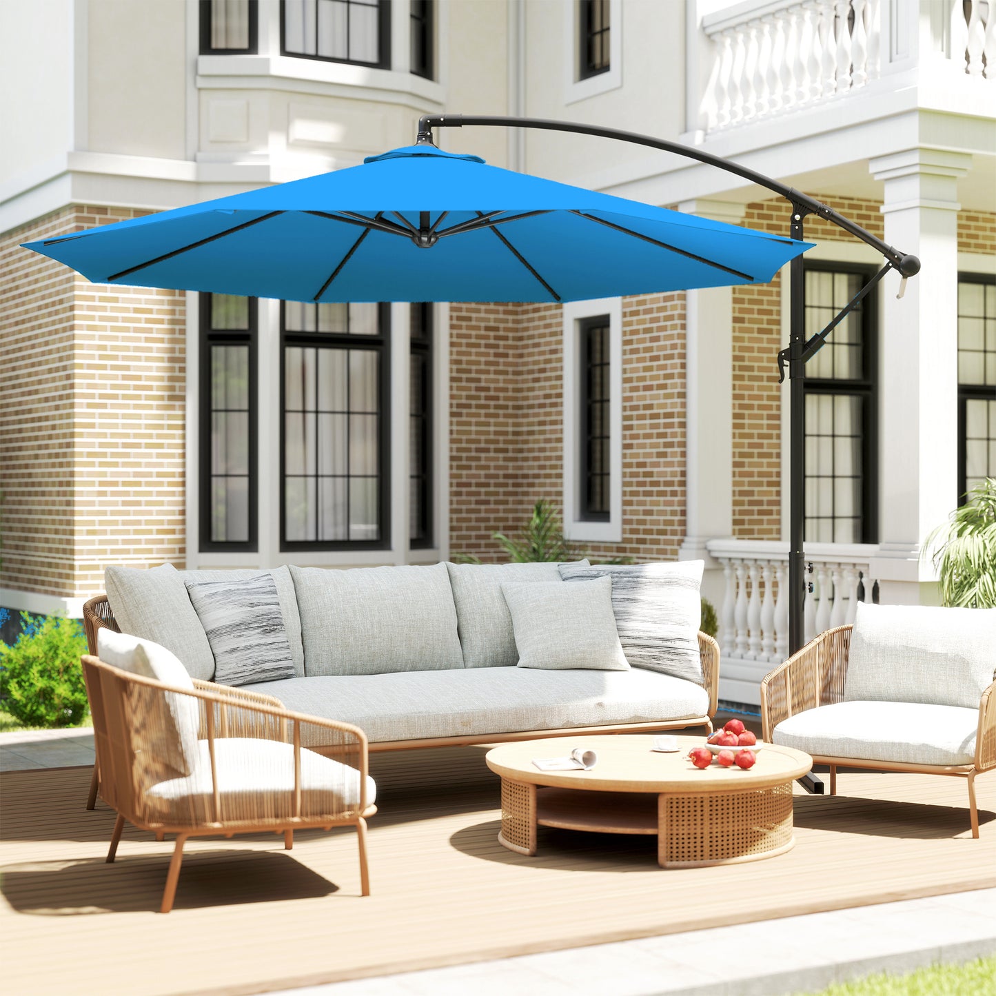 3(m) Banana Parasol Cantilever Umbrella Garden