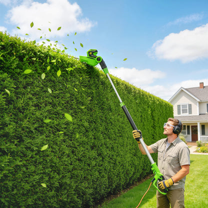 2.6m Corded Extendable Hedge Trimmer with 90 Adjustable Head