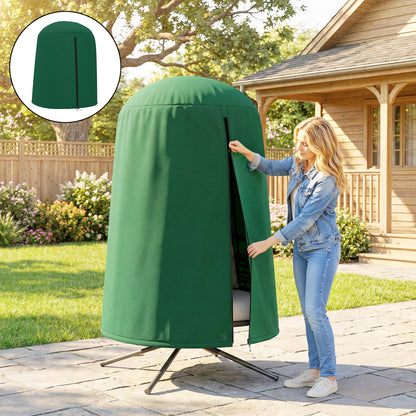 Hanging Egg Chair Cover Garden Swing Chair Cover Waterproof, Green