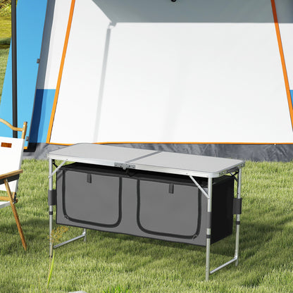 Picnic Table Camping Folding Portable Dining Storage Garden Outdoor