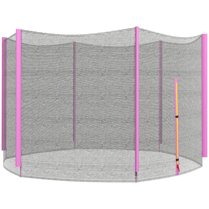 10ft Trampoline Net Replacement Safety Net with Zipped Door, Pink