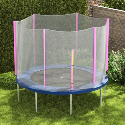 10ft Trampoline Net Replacement Safety Net with Zipped Door, Pink