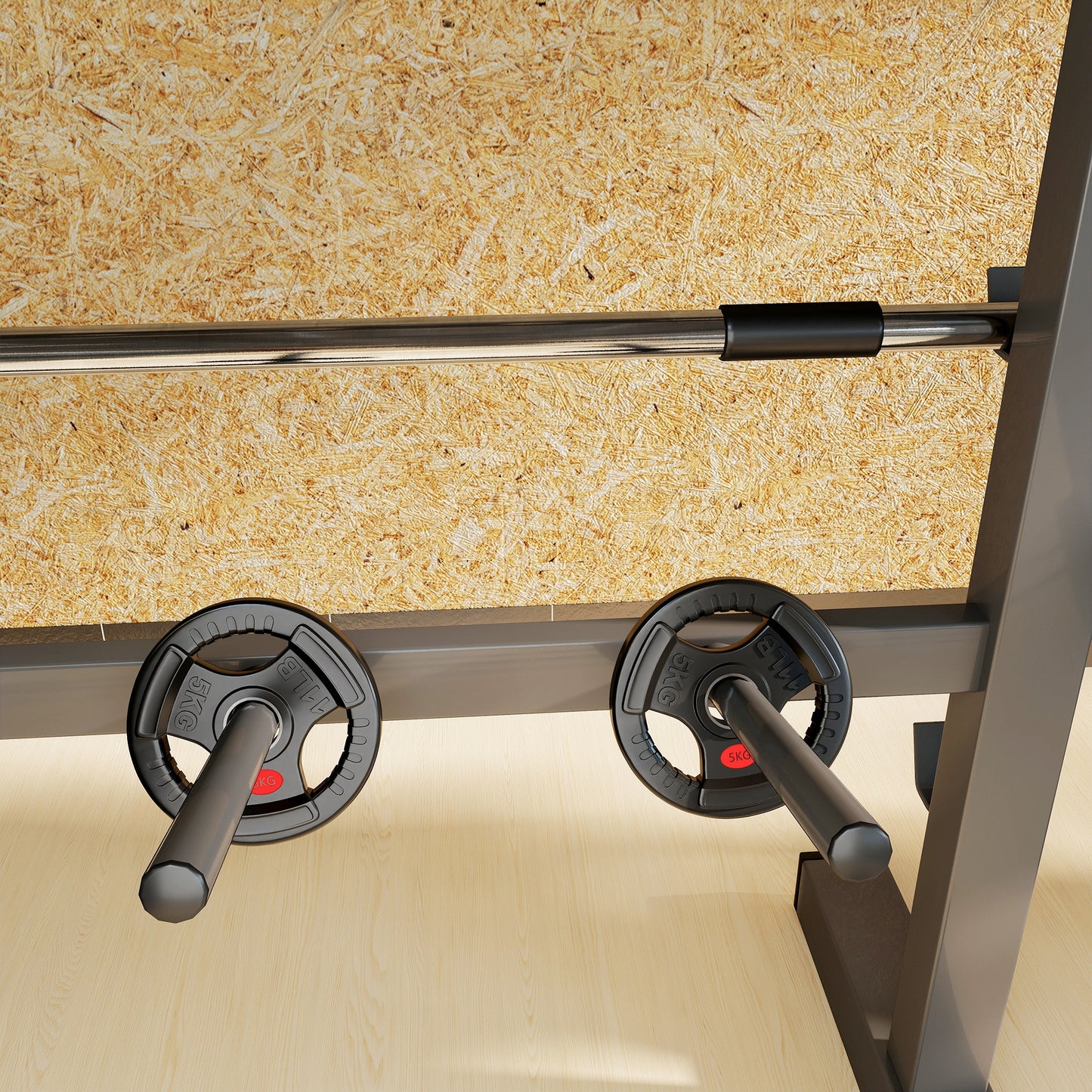 2 x 5kg Olympic Weight Plates, Weight Plate Discs with Tri-Grips