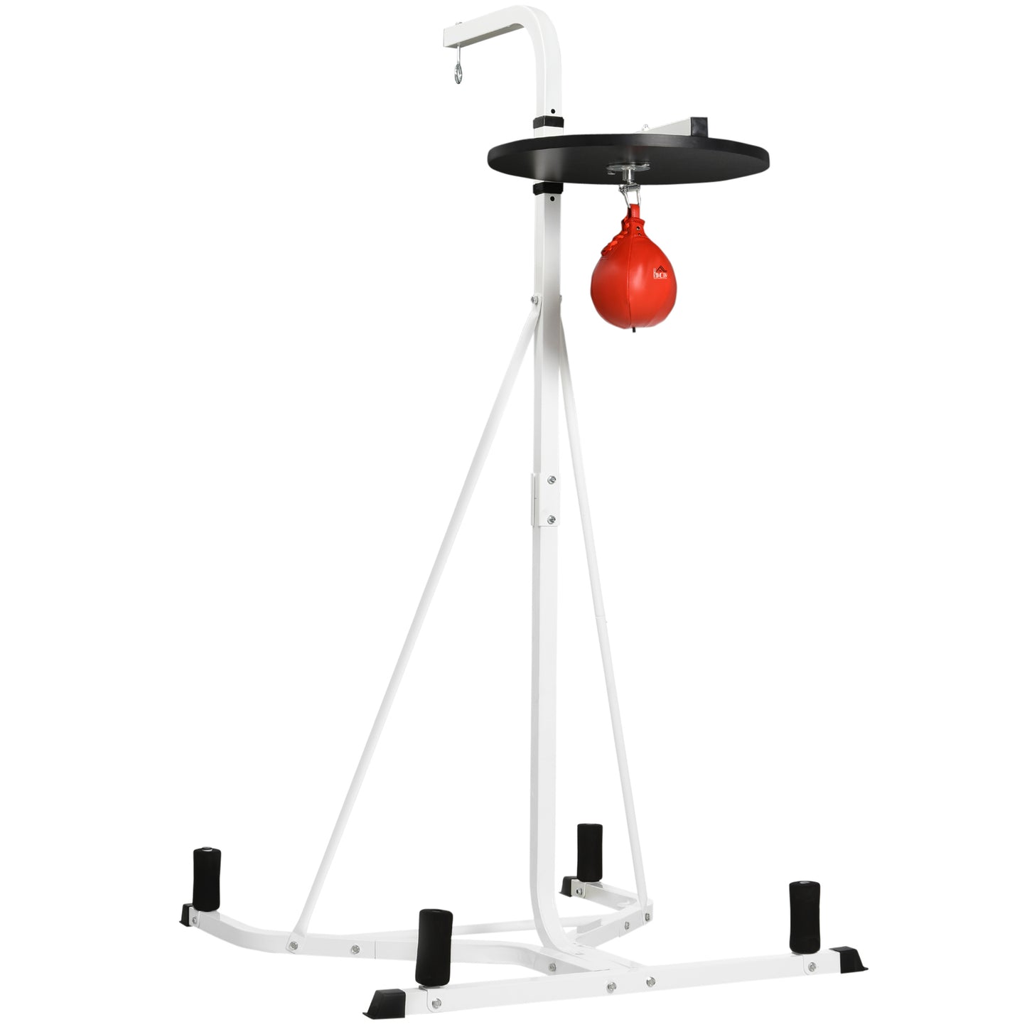 Freestanding Speed Bag Platform, Adjustable Boxing Punch Bag, White