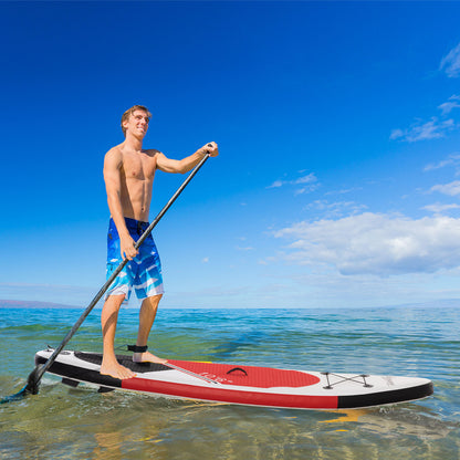 10Ft Inflatable Stand Up Board Non-Slip Deck Board w/ Paddle Carry Bag