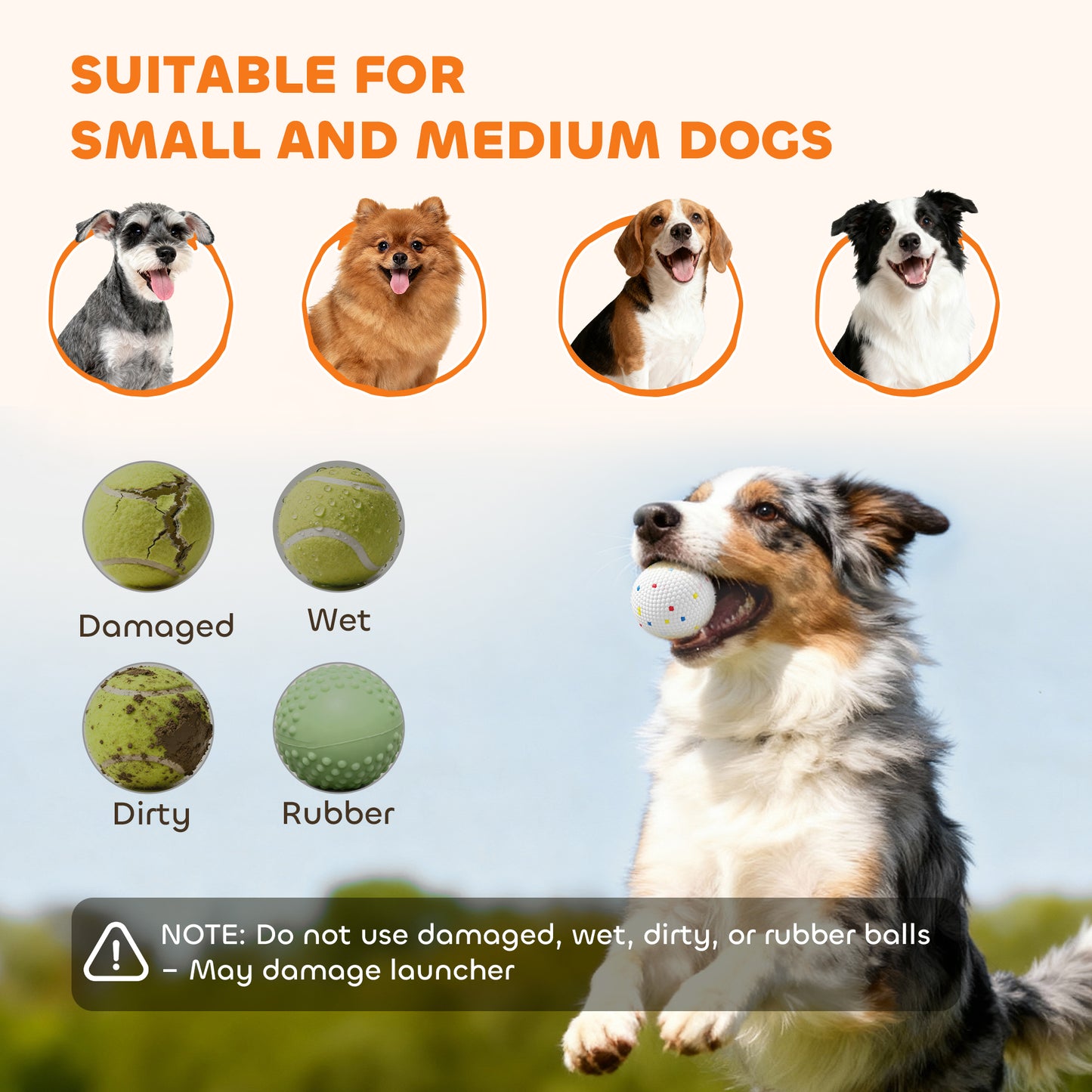 Automatic Dog Ball Launcher with 5 ETPU Tennis Balls, Green