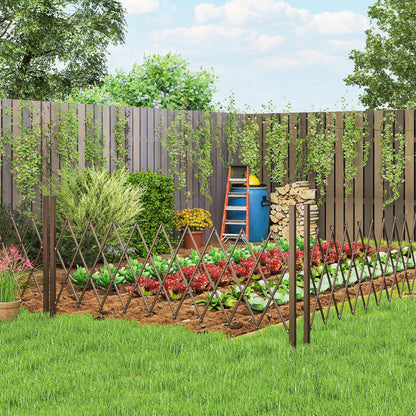Aluminium Alloy Movable Fence, Pet Safety Fence, Dark Brown