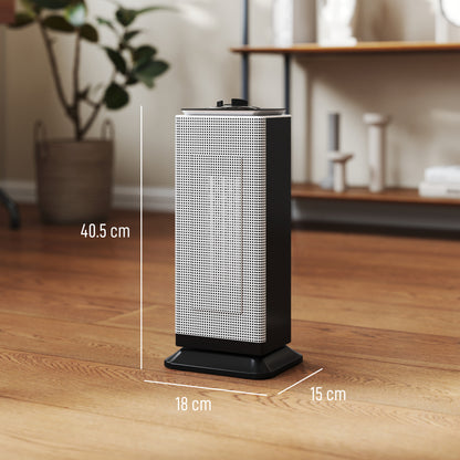 Ceramic Electric Heater, 1500W Fan Space Heater, Black