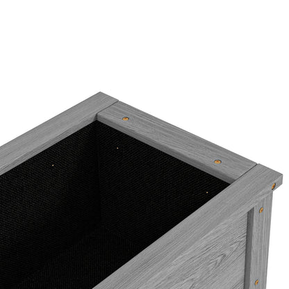 Wooden Raised Garden Bed, Elevated Planter Box with Storage Shelf