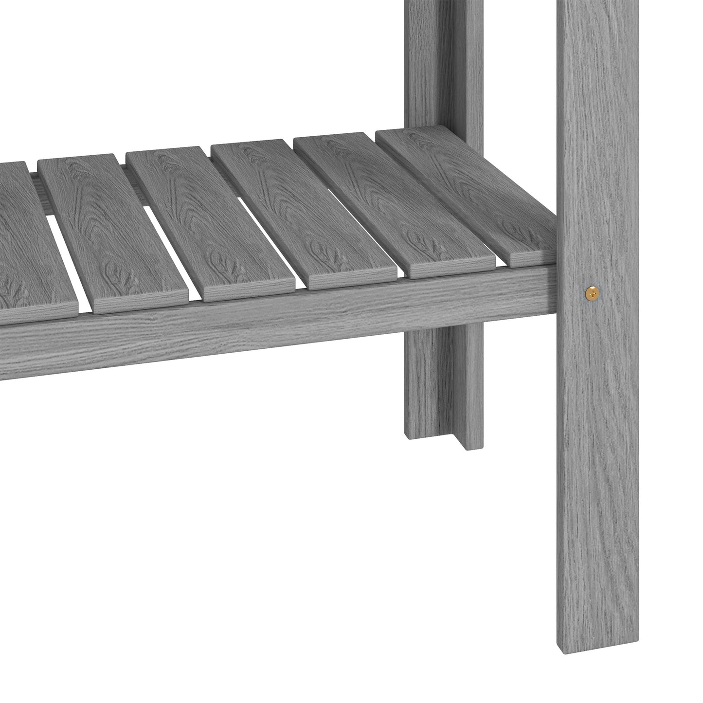 Wooden Raised Garden Bed, Elevated Planter Box with Storage Shelf