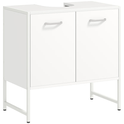 Bathroom Under Sink Cabinet for Basin without or with Pedestal White