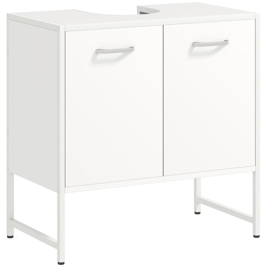 Bathroom Under Sink Cabinet for Basin without or with Pedestal White