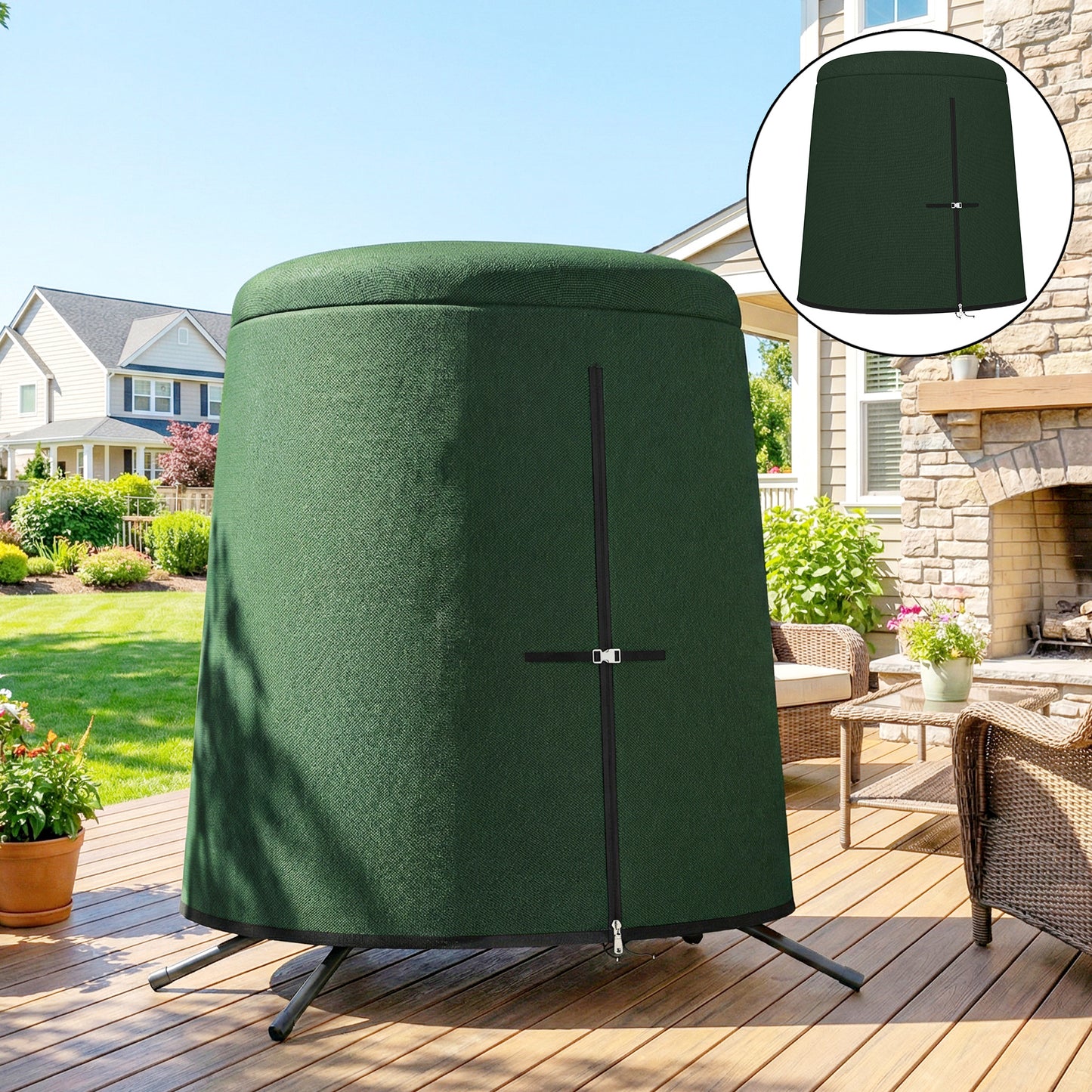 Hanging Egg Chair Cover, Swing Chair Cover, 196 x 230 cm