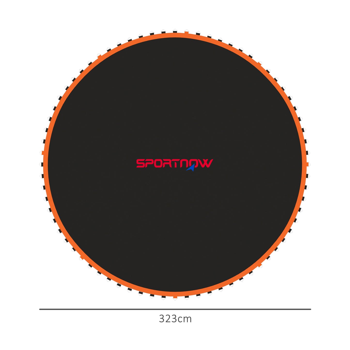 Trampoline Mat with 72 V-Hooks, for 12ft Trampoline, Orange