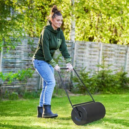 Heavy Duty Garden Lawn Roller Push Tow Water Sand Filled 46L Equipment