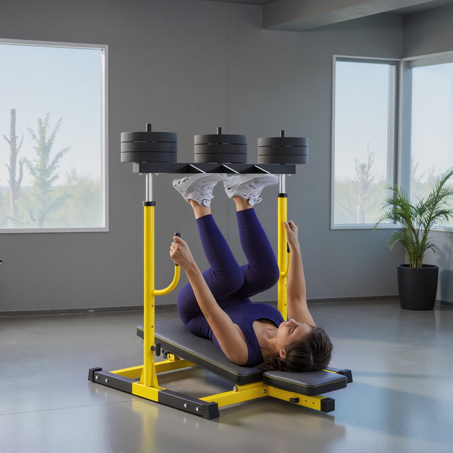 Vertical Leg Press Machine, Leg Extension Machine, 300 kg Capacity