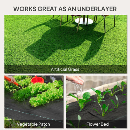 2m x 90m Weed Control Membrane, Heavy Duty Weed Barrier Fabric