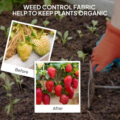 2m x 90m Weed Control Membrane, Heavy Duty Weed Barrier Fabric