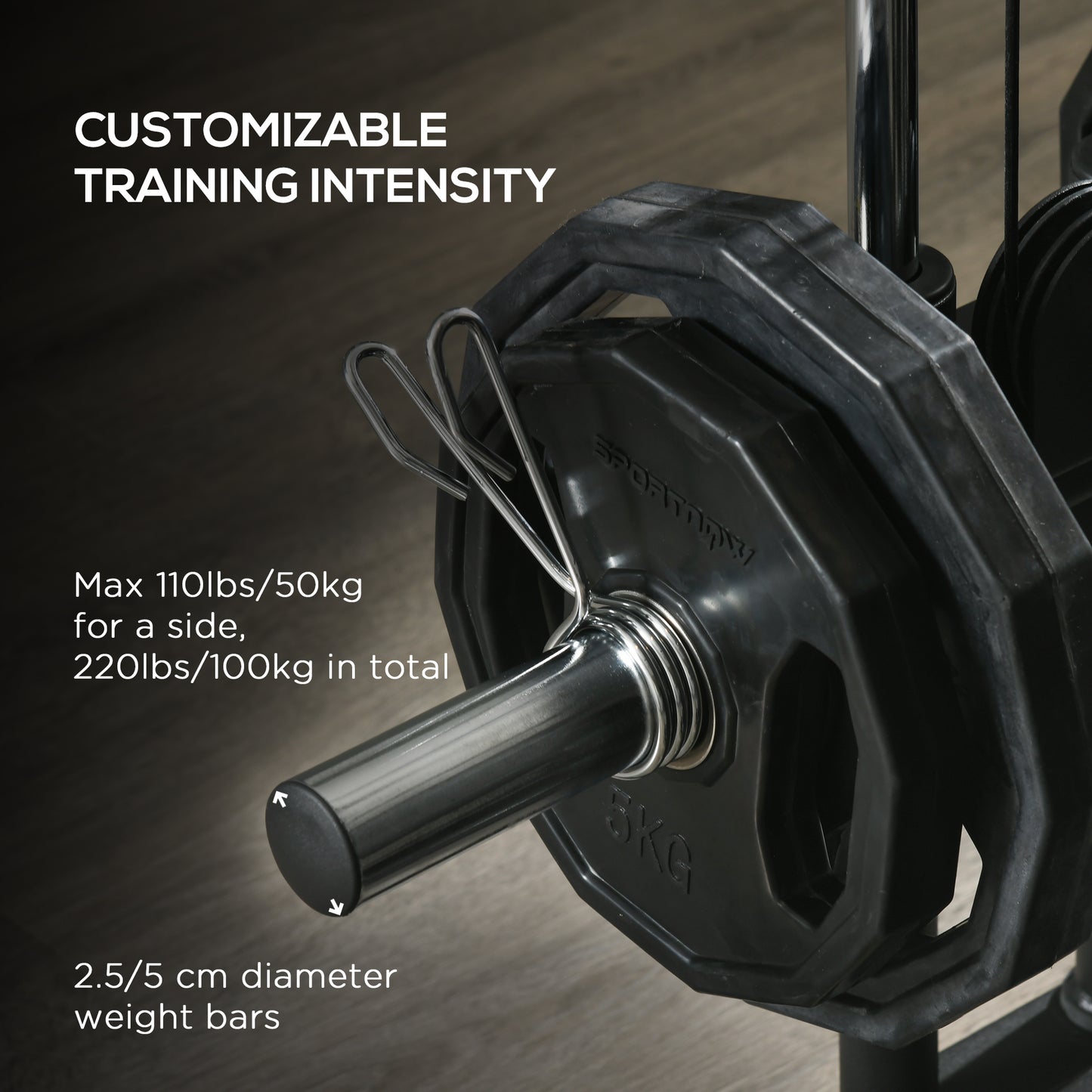 Home Gym Machine, 15-Position Adjustable Training Workout Station