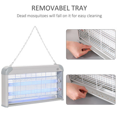 Free Standing Wall Hanging 30W Electric Fly Mosquito Killer 60m2 Coverage Electric Fly Zapper, Bug Zapper, Insect Killer