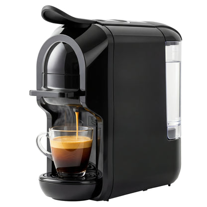 Pod Coffee Machine for Nespresso and Dolce Gusto Capsule, 19 Bar