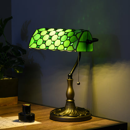 Stained Glass Table Lamp, for Bedroom Bedside, Bulb not Included