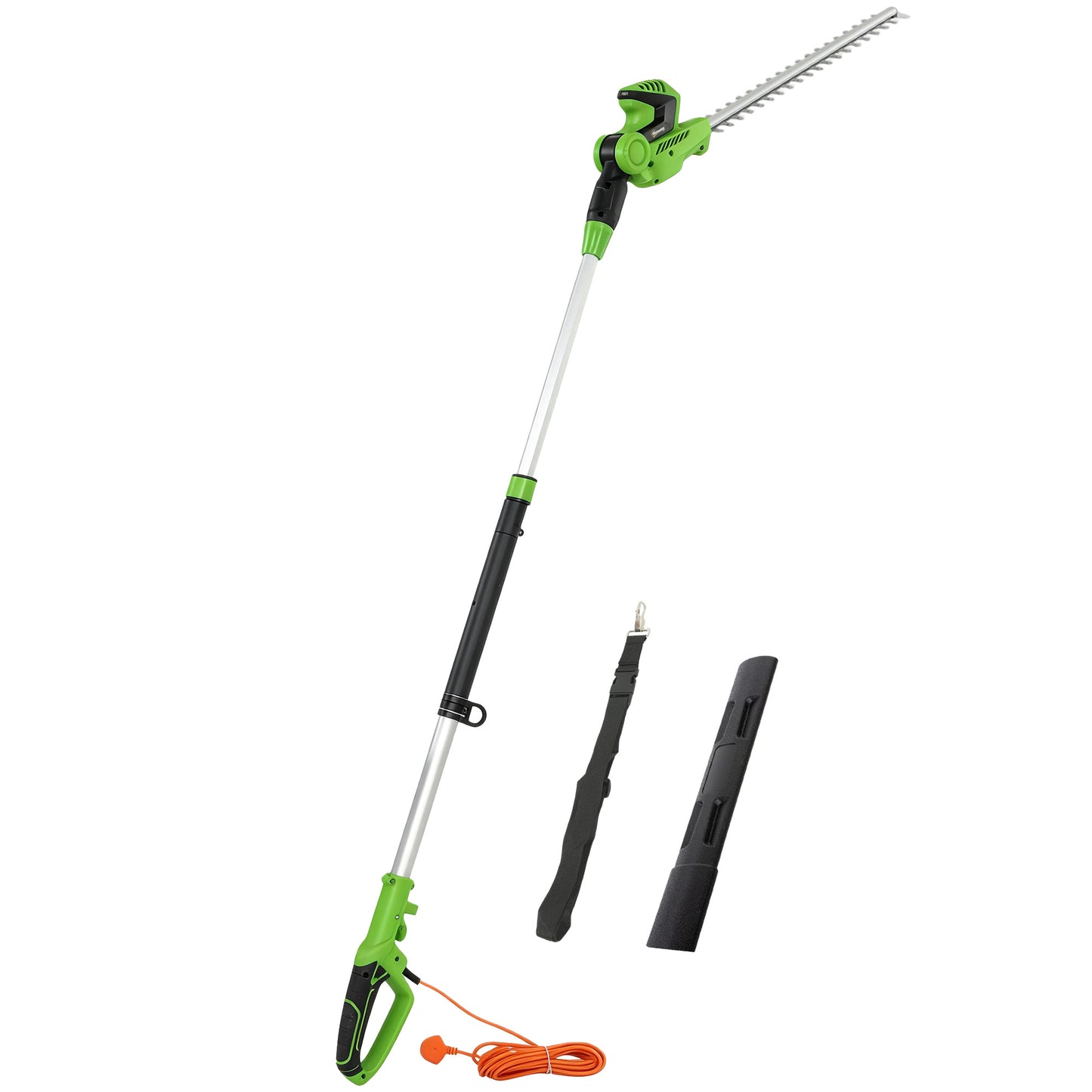 2.6m Corded Extendable Hedge Trimmer with 90 Adjustable Head