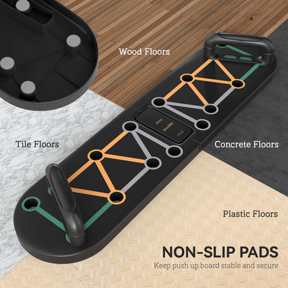 11-in-1 Foldable Push Up Board, Press Up Handles for Home Gym