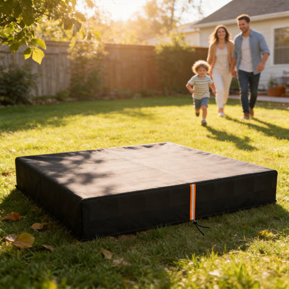 Sandbox Cover, Square Sandpit Cover with Drawstring & Elastic Band